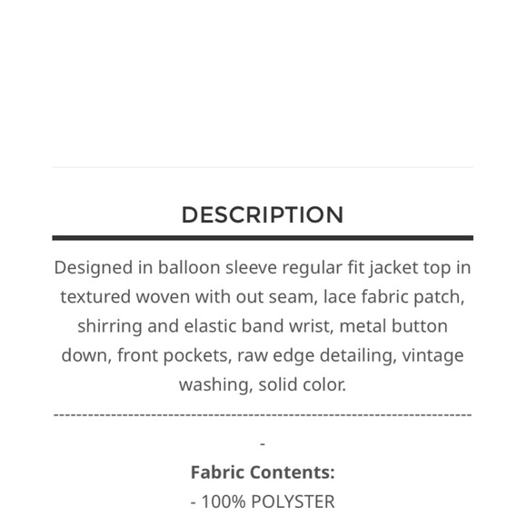 74 1 left 🇺🇸POL lace fabric jacket - Picture 4 of 8